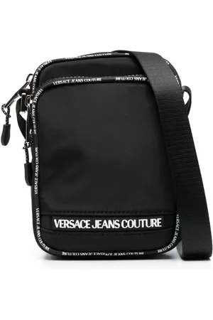 VERSACE Logo-tape messenger bag