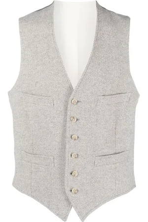Ralph Lauren Herringbone wool-blend waistcoat