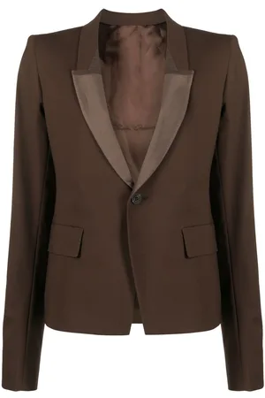 Rick Owens Shawl-lapels single-breasted blazer