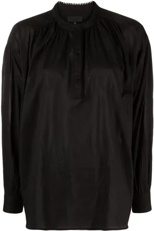 NILI LOTAN Long-sleeve cotton blouse
