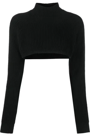 Moschino Peace sign-motif cropped jumper