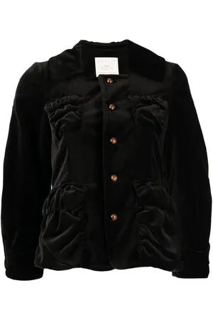 RENLI SU Edwina velvet-effect cotton jacket