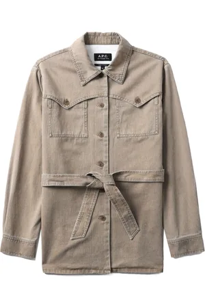 A.P.C. Joann belted cotton jacket