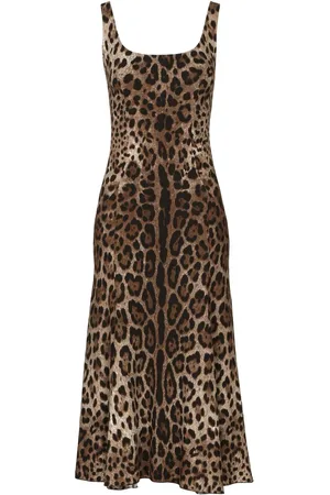 Dolce & Gabbana Leopard-print midi dress
