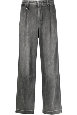 R13 Wayne mid-rise wide-leg jeans