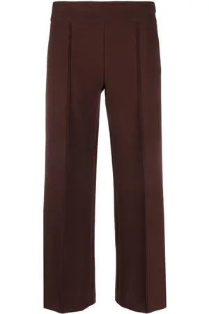 SEMICOUTURE Dart-detail elasticated cropped trousers