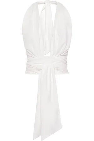 Nicholas Shina ruched halterneck top