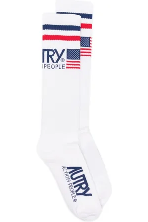 Autry Intarsia-knit ribbed socks