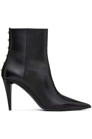 VALENTINO GARAVANI Rockstud 90mm leather ankle boots