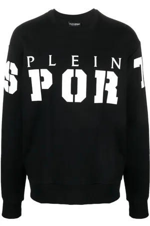 Philipp Plein LS logo-print cotton jumper