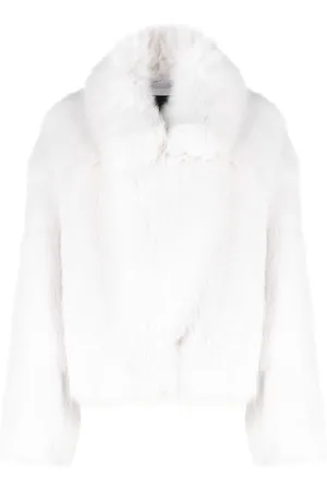 Patrizia Pepe Oversized fur-design jacket