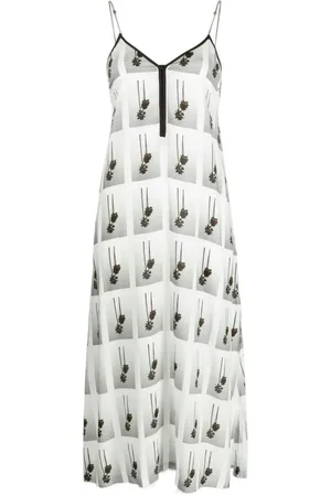 Palm Angels Palm-tree midi dress
