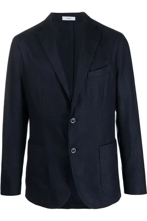 Boglioli Single-breasted wool-blend blazer