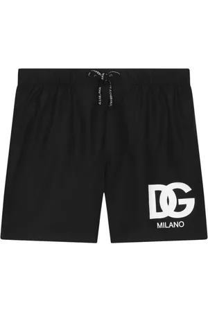 Dolce & Gabbana Logo-print drawstring swim shorts