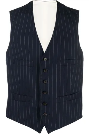 Ralph Lauren Pinstriped cotton-silk waistcoat