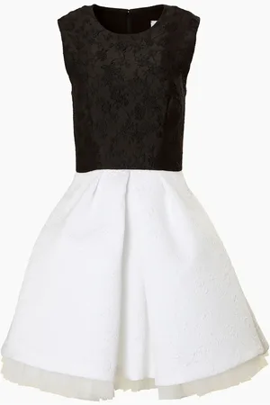 Carolina Herrera Jacquard belted dress