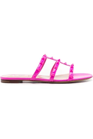 VALENTINO GARAVANI Rockstud-embellished slip-on sandals