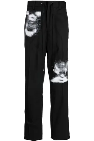 Takahiromiyashita The Soloist Graphic-print drawstring-waist trousers