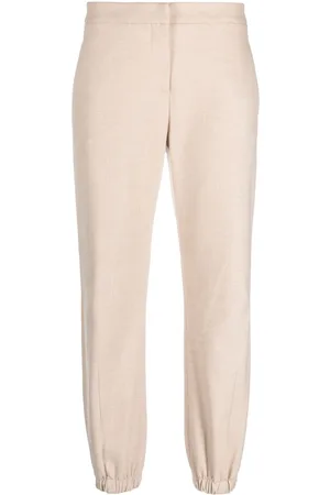 Patrizia Pepe Mid-rise canvas trousers