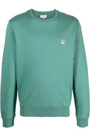 Maison Kitsuné Fox logo-appliqué jersey sweatshirt