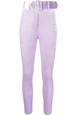 Patrizia Pepe Belted high-waist trousers
