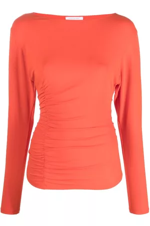 Patrizia Pepe Cut-out gathered blouse