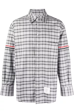 Thom Browne Plaid-check print shirt