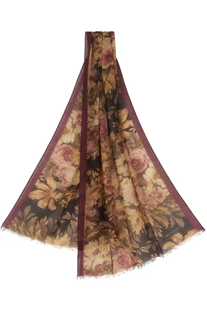 Etro Floral-print cashmere scarf