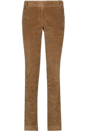 Dolce & Gabbana Low-rise corduroy trousers