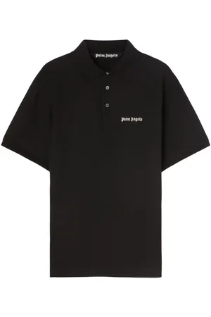 Palm Angels Logo-embroidered cotton polo shirt
