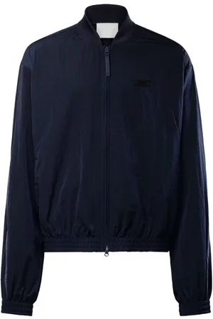 Reebok Stripe-detail bomber track jacket