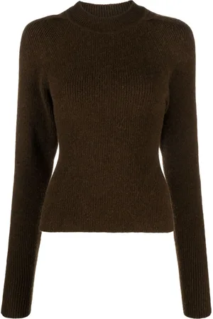LVIR Open-back ribbed-knit jumper