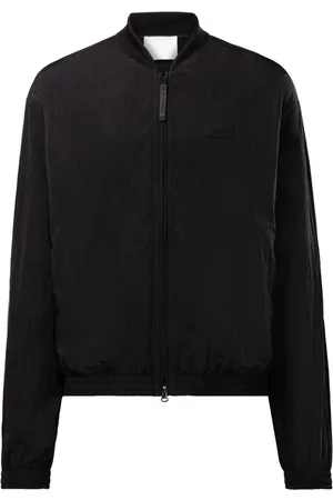 Reebok Stripe-detail bomber track jacket