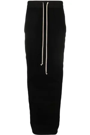 Rick Owens Pillar drawstring-waist maxi skirt