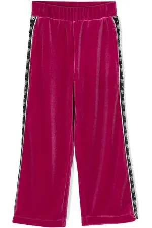 Chiara Ferragni Eyelike-motif velvet trousers