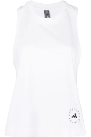 adidas True Pace Running logo-print tank top