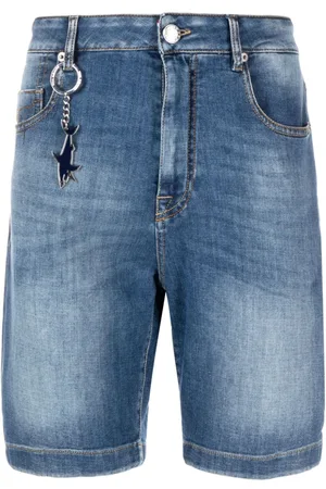 Paul & Shark Mid-rise denim shorts
