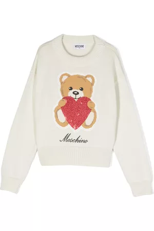 Moschino Intarsia-knit logo jumper