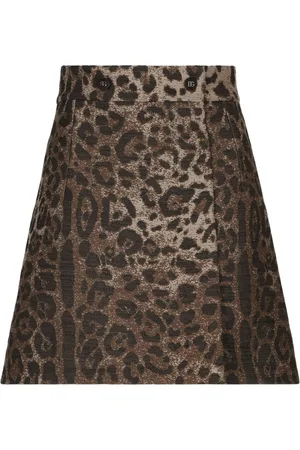 Dolce & Gabbana Leopard-print high-waisted miniskirt