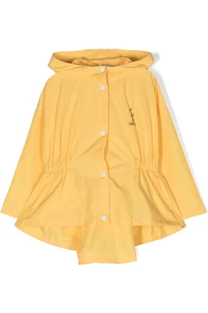 There Was One Kids Logo-print hooded raincoat