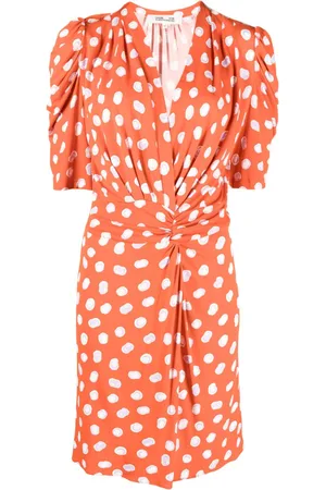 Diane von Furstenberg Abstract-print ruched dress
