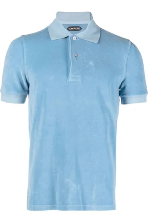 Tom Ford Towelling-finish cotton polo shirt