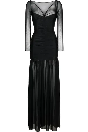 Atu Body Couture Ruched tulle gown