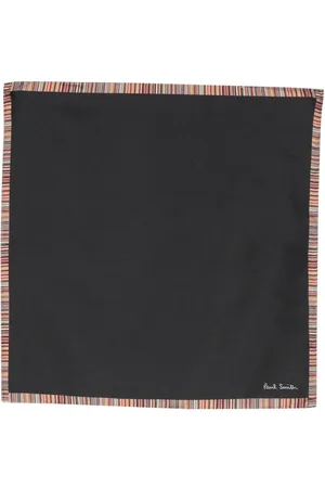 Paul Smith Striped-border silk scarf
