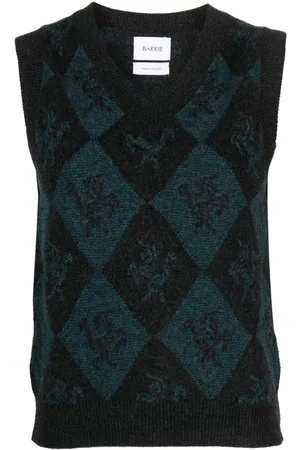 Barrie Intarsia-knit cashmere jumper