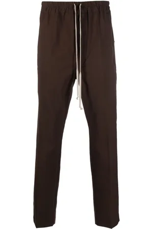 Rick Owens Slim-cut drawstring-waistband trousers