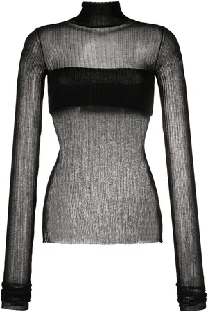 Quira High-neck ribbed top