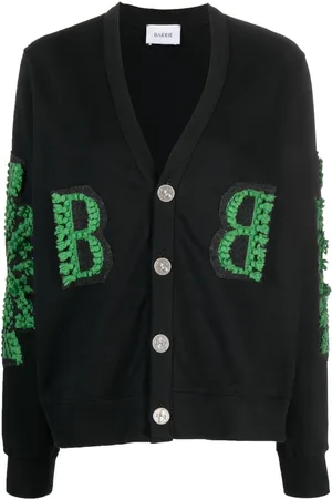 Barrie Logo-embroidered cashmere cardigan