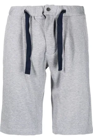 Paul & Shark Mélange-effect drawstring-waist shorts