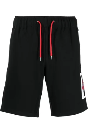 Ports V Logo-patch jersey track shorts